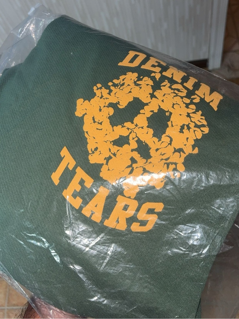 Denim Tears Men’s Green Sweatpants